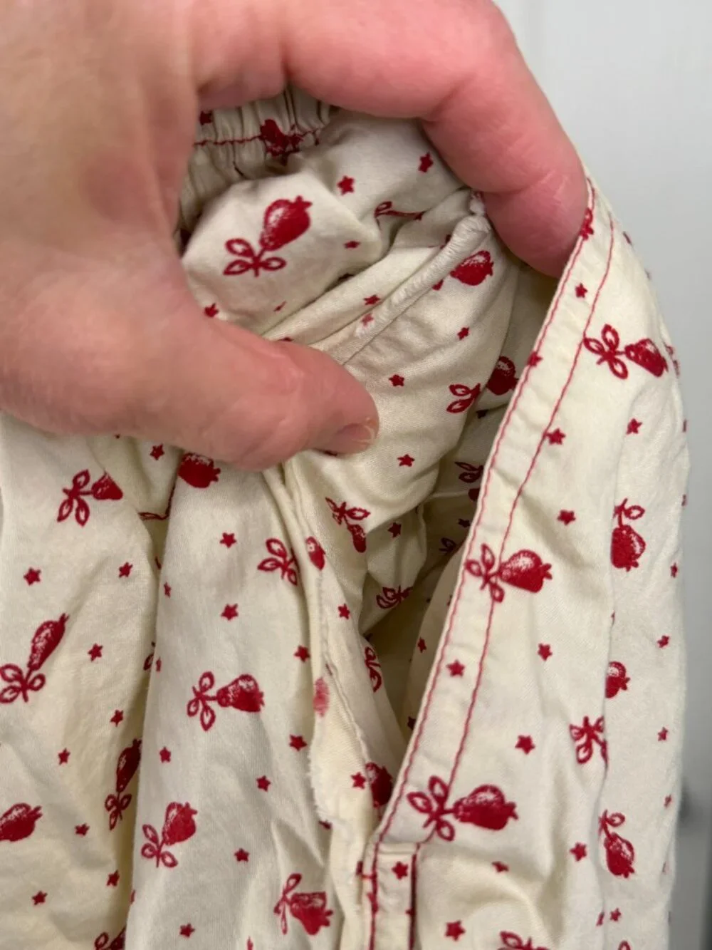 We The Free Day to Day Printed Boxers-Butter Combo-Cream/Red-S- MSRP $38